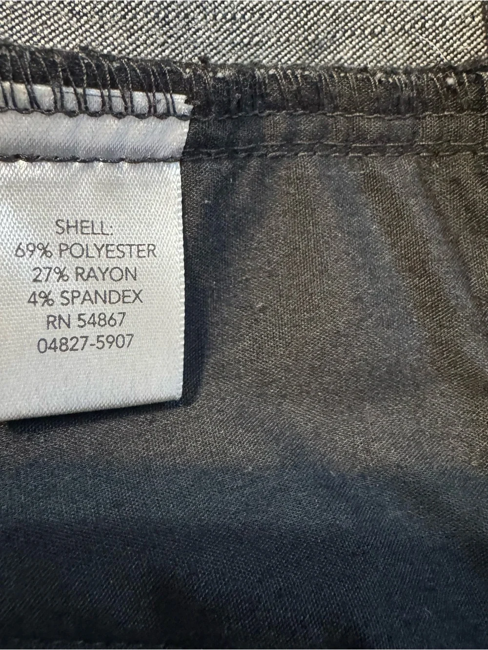 Dark GRAY Straight-Leg Dress Pants/Trouser with Zipper Detail  SIZE: 10     #Q - Picture 9 of 9
